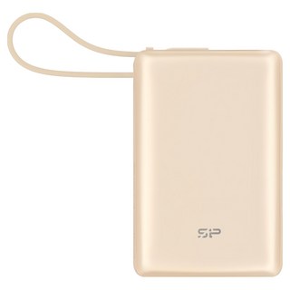 Silicon Power 廣穎電通 Power Bank行動電源 10000mAh, CP10, 香檳金
