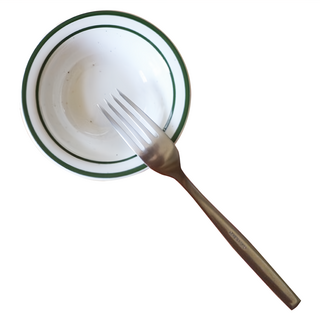 Tuxton 進口磁水果碗 綠邊 4 1/4" TGB-032, 白色, 1個