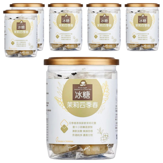 蜜思朵 冰糖茉莉四季春, 清新淡雅, 氣韻甜香, 茶湯純淨, 優雅甘甜, 12入, 204g, 1罐, 6罐