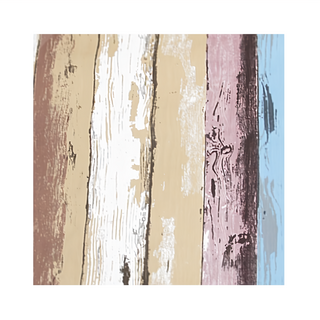 WA. WALL ART 木棧板紋壁紙 PVC材質 60x100cm, 藍棕木紋, 300 x 60cm