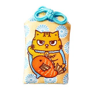 黃阿瑪的後宮生活 後宮招福貓御守 聚酯纖維 4x6.5cm 台灣製, 金榜題名嚕嚕, 1個