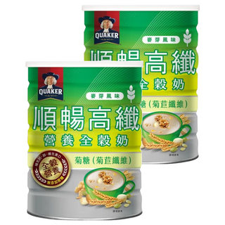 QUAKER 桂格 順暢高纖營養全穀奶, 600g, 2罐