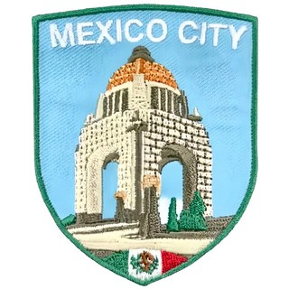 A-ONE 匯旺 地標造型刺繡 7.5x6公分, 墨西哥革命紀念塔 多色, 1個