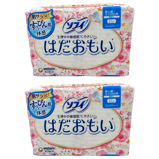 SOFY 蘇菲 日本原裝進口 敏感肌衛生棉 日用量多 無翼型, 21cm, 32片, 2包