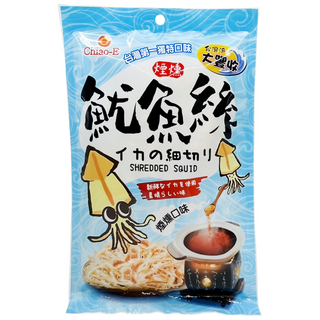 Chiao-E 巧益 台灣漁大豐收 煙燻魷魚絲, 70g, 1包