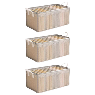 折疊鋼架收納盒 Set 3, 大號, 9個, 大號(47 x 28 x 20cm)