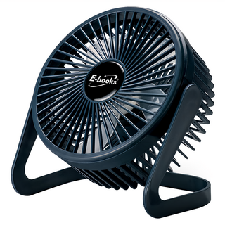 E-books K37 兩段式6吋USB風扇, USB供電, 360°角度調整, E-PCF254, 黑色