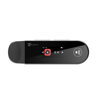 Ergotech 人因科技 高音質藍牙音樂播放器 MP30, 0.96吋 TFT高彩螢幕, 內建16GB, Type-C, 曜石黑, 1個