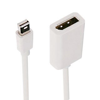 Bravo-U displayport母 對 mini displayport公 連接器 15cm(白), 單一商品, 1條