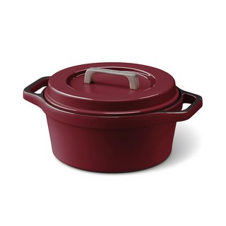 IRIS OHYAMA 愛麗思歐雅瑪 COTOCO 萬用無水調理鍋 5.3L MKSN-S26, 26cm, 紅色, 1個