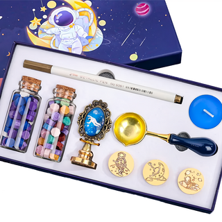 太空人火漆封蠟印章禮盒 Set 9, 1組, assorted