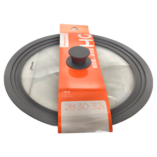 HAPPYCALL SILICONE MULTI LID 耐熱矽膠萬用玻璃鍋蓋 適用28/30/32cm鍋型, 32cm, 1個
