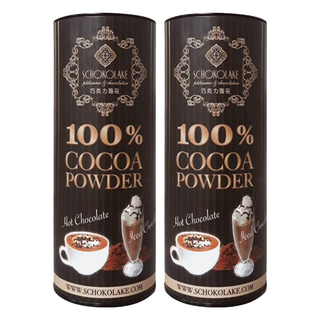 SCHOKOLAKE 巧克力雲莊 香濃滑順 烘焙糕點 無糖可可粉, 125g, 1罐, 2罐