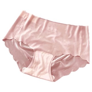 冰絲面膜內褲 Set 5件 輕薄涼感 3D立體剪裁, XL, 櫻花粉