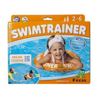 FREDS SWIM ACADEMY Swimtrainer Classic 學習游泳圈 2-6歲 (15-30kg), 橘色, 1個