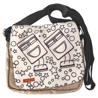 MI MI LEO DIY手作繪圖文創包 可拆袋蓋歪腰郵筒邊線 1個, 珍珠橘