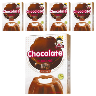 SIGNWIN 三得冠 巧克力布丁粉 簡單操作 輕鬆做甜點 嚴選最天然食材 不添加防腐劑 香濃滑順, 100g, 5盒