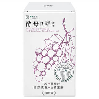 De Chuang 德創生技 酵母B群膠囊, 60顆, 1罐