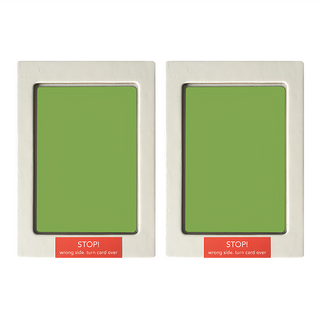 毛皇上 寵物印泥 大號 綠色 不沾手寵物手足印紀念品, 2個