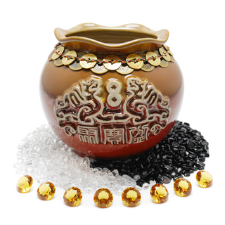 命運好好玩 湯鎮瑋 十帝豐隆貔貅聚寶盆組, 串聯清朝盛世, 陶土製聚寶盆, 8106750, 1組