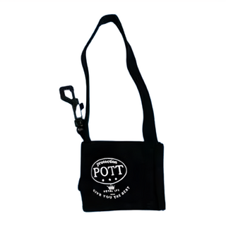 波特環保飲料杯套附掛鉤 加厚牛津布材質 輕巧便攜可折疊收納 適用於各種尺寸飲料杯, 黑色, 1個