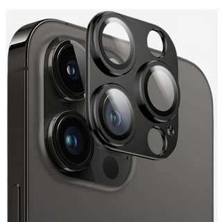 STAR 訊鋒科技 航太鋁鏡頭保護鏡, 鋁矽酸鹽玻璃, 鋁合金外框, iPhone13 Pro, 1組