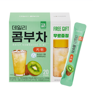 Danongwon 乳酸菌康普茶 + 瓶子 奇異果, 20包, 5g, 1盒