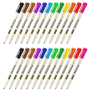 PENMAX 12色油性簽字筆組, 顏色鮮明不暈染, 適用於各種表面, 多色, 2組