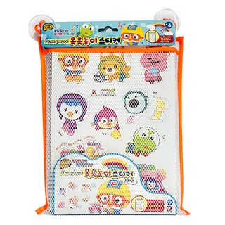 Pororo 淘氣小企鵝 洗澡遊戲貼紙, 1個, 白色