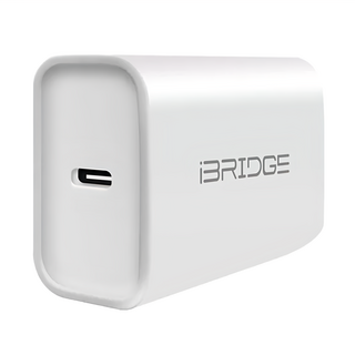 iBRIDGE PD3.0 20W 極輕量急速快充充電器 多重保護設計, 白色, 1個