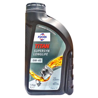 FUCHS TITAN SuperSyn LongLife 合成機油, 0w40, 1L, 1瓶