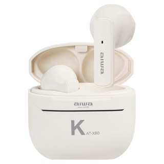 aiwa 愛華 真無線藍牙耳機, AT-X80K, 白色