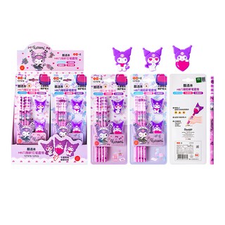 Sanrio 三麗鷗 形象HB鉛筆套裝/小學生六角桿兒童鉛筆套組/學生文具禮物 YZ7978, 1組, 卡通庫洛米
