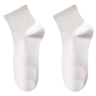 E148 壓縮免洗襪, 中筒, 白色, 10入1組, 11 x 17.5cm