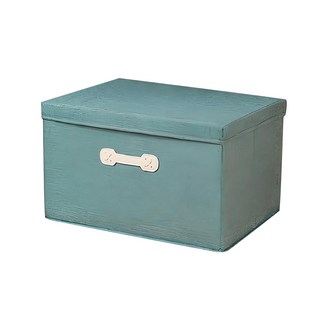 牛津布直取式折疊整理箱 加厚手提設計, 中號, 莫蘭迪綠, 1個