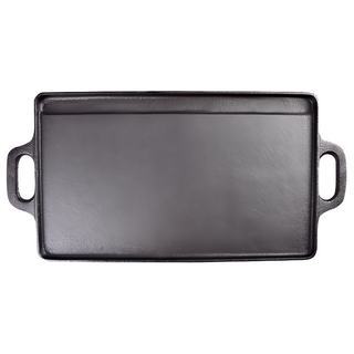 CLS 雙面可用鑄鐵烤盤 小款 黑色, 45cm, 1個