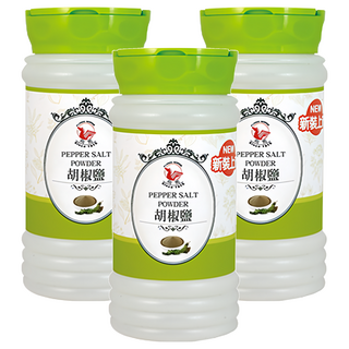 飛馬 胡椒鹽 台灣產, 470g, 3罐
