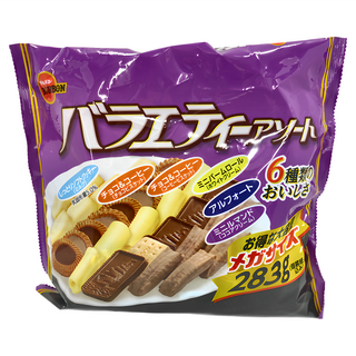 BOURBON 北日本 6種類綜合餅乾, 牛奶軟餅乾 6包 + 阿爾夫特 6包 + 白奶油風味 6包 + 可可奶油風味 8包 + 巧克力風味 6包 + 咖啡風味 6包, 1袋