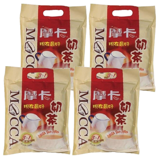 MOCCA 摩卡 現在最好 3合1奶茶隨身包, 18g, 24包, 4袋