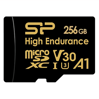 Silicon Power 廣穎電通 256GB Superior U3 A1 高耐用記憶卡 無轉卡 行車記錄器/監控設備專用, 1個