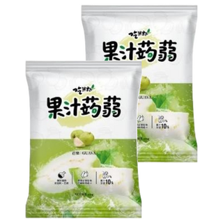 吃果籽 果汁蒟蒻 芭樂, 無防腐劑 無色素 無消泡劑 台灣水果鮮榨, 240g, 2袋