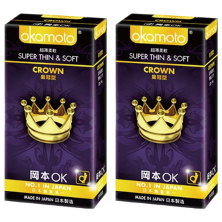Okamoto 岡本 皇冠型保險套, 10入, 2盒