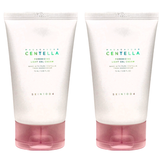 SKIN1004 馬達加斯加積雪草 粉鹽 緊緻毛孔輕盈水凝霜, 75ml, 2條