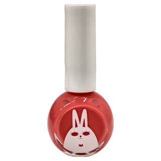 韓兔 可撕式水性兒童指甲油 10ml 櫻桃紅 安全無毒配方 輕鬆卸除, 1件