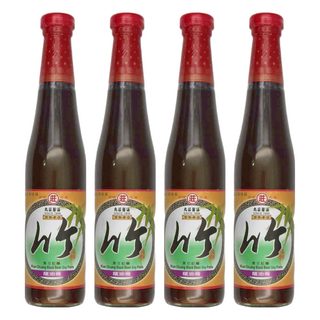 丸莊醬油 竹級黑豆蔭油膏 - 嚴選黑豆原料 古法純釀 減鹽配方, 500ml, 4瓶