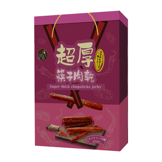 祿月6 超厚筷子肉乾伴手禮盒，川辣口味，240g, 1盒