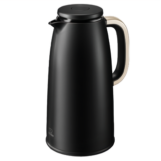 ZOJIRUSHI 象印 玻璃內膽真空保溫茶壺, 黑色, 1L, 1個