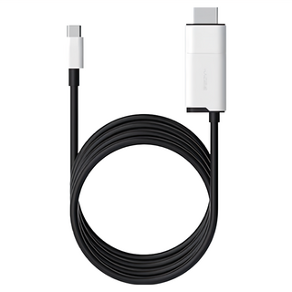 HAGiBiS 海備思 智能充電 Type-C轉HDMI轉換器 2米 ABS材質, SWC10BW-60H, 1個