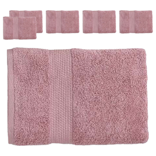 Mundotextil GOODin 研選系列 葡萄牙方巾 - 33x33cm, 珊瑚粉, 6條