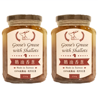 悅生活 極鮮 黃金3A頂級香蔥款鵝油 350g 台灣製造, 2罐